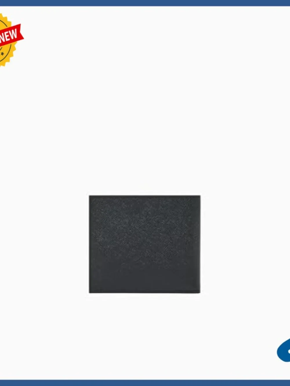 Men's Leather Bifold Wallet with Coin Pocket and Multiple Card Slots